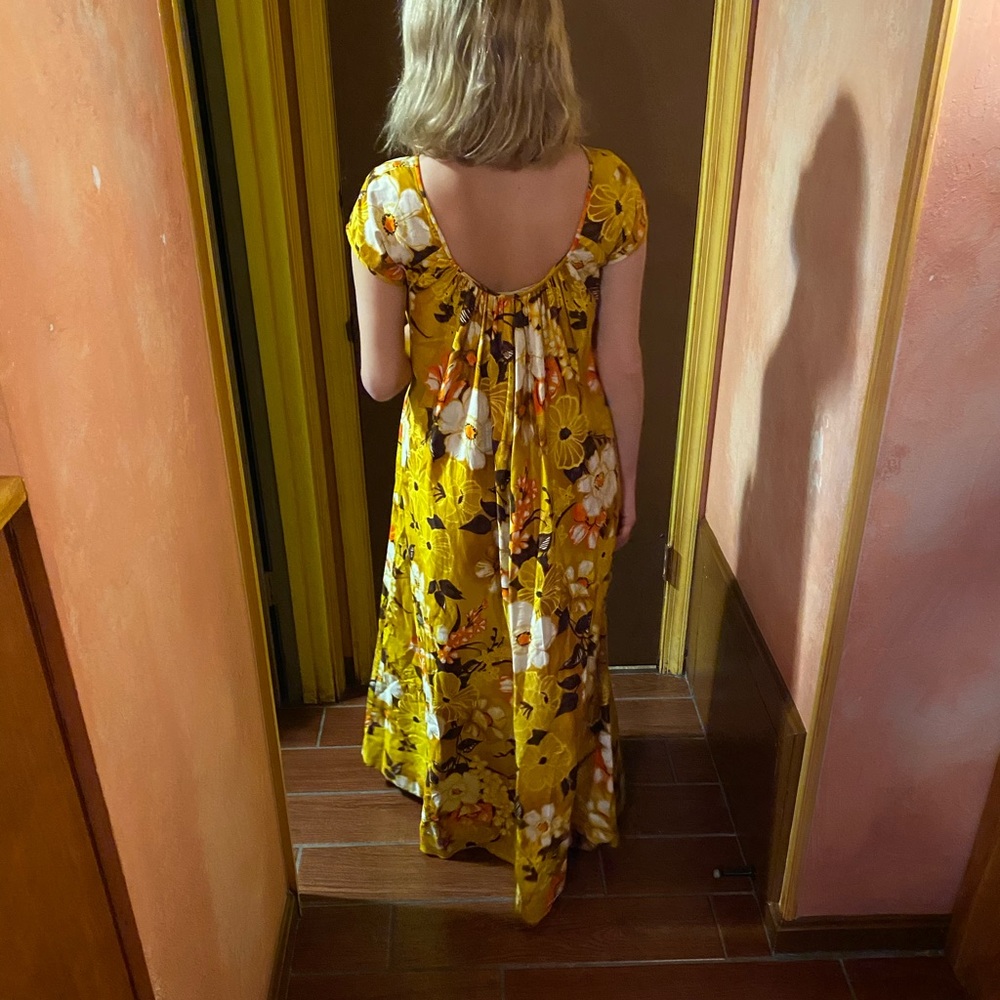 Vintage Hawaiian Paradise Hawaii Floral Dress